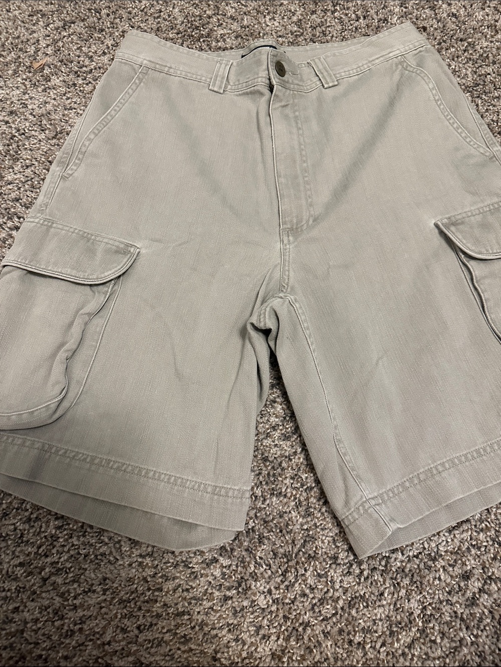 Polo by Ralph Lauren Men's Light Grey Cargo Shorts